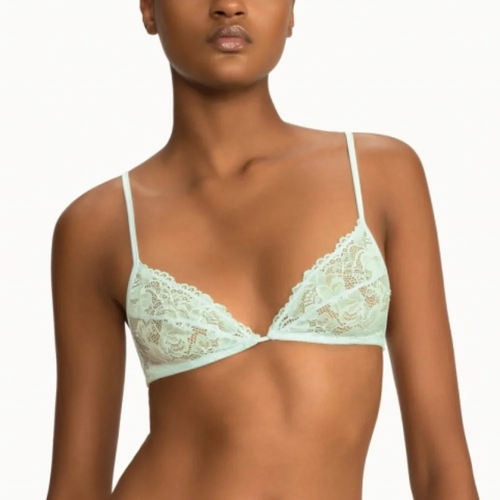 Savage X Fenty Lace Bralette Bay Green - Picture 1 of 5